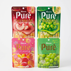 Kanro Pure Gummy Candy Box: Premium Fruit Jellies, Sour Gummy Snack