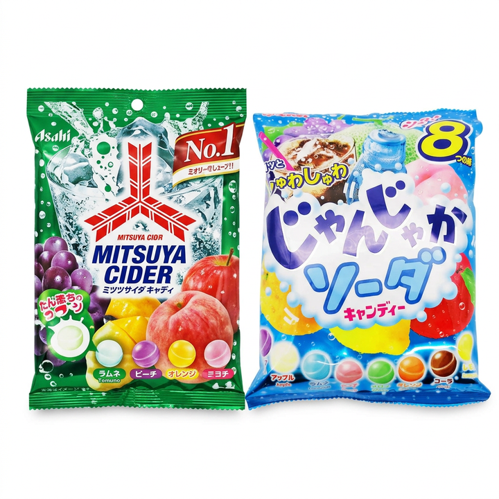 Asahi Mitsuya Cider Candy and Lion Janjaka Soda Party Favors Candy Box