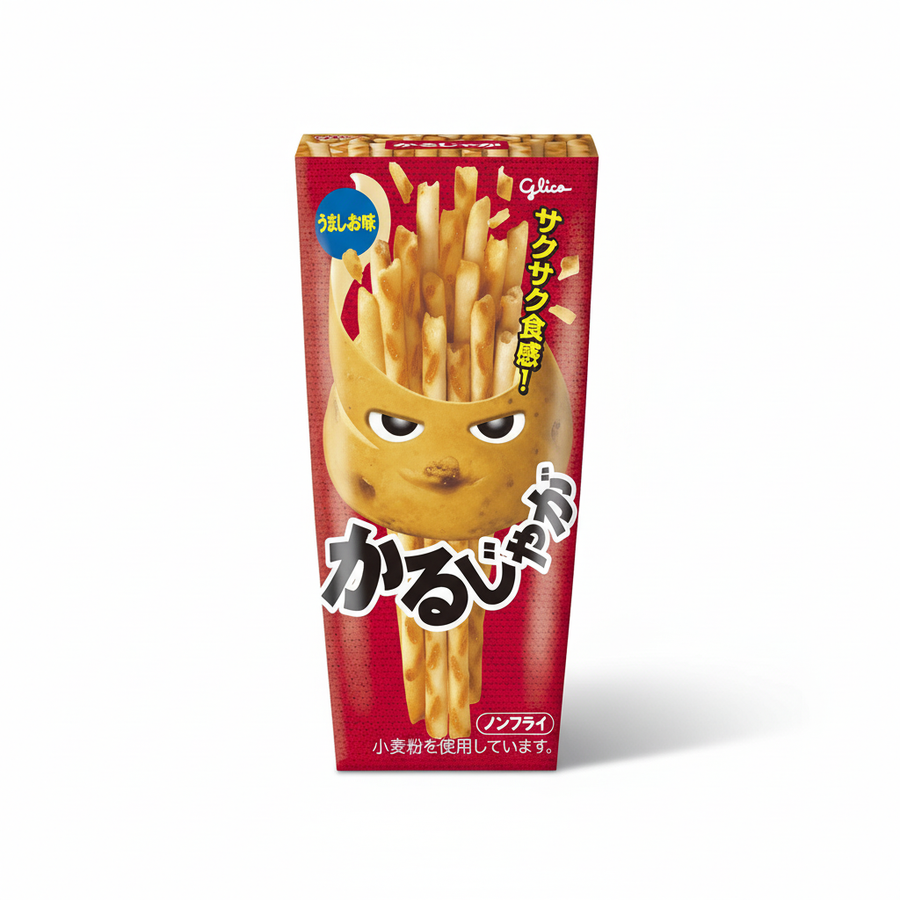 Japanese Glico Karujaga, Umai Taste | 12 Packs Japanbasket Box Edition