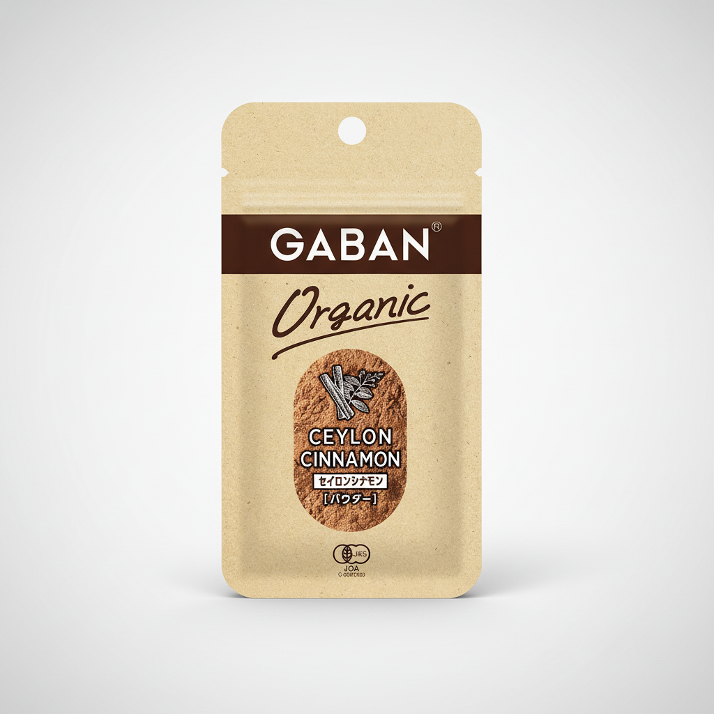Japanese GABAN Organic Ceylon Cinnamon Powder - Japanbasket Box Edition