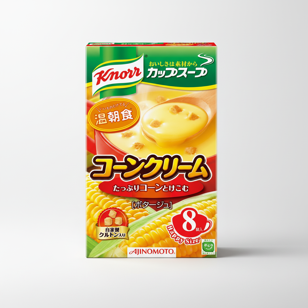 Japanese Knorr Cup Soup Corn Cream | Japanbasket Box Edition
