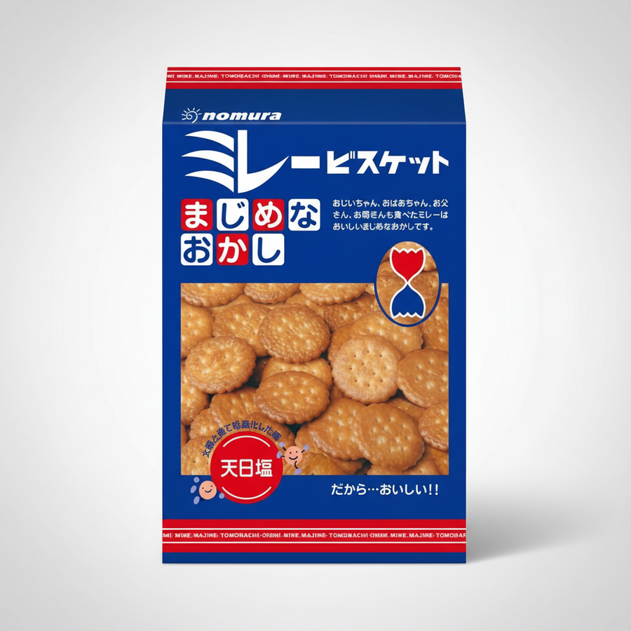 Traditional Japanese Nomura Serious Millet Biscuit - Japanbasket Box Packaging