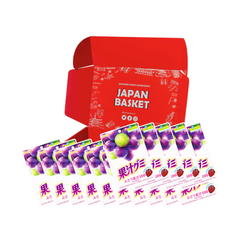 Japanese Meiji Fruit Juice Gummy Grape - Japanbasket Box Edition