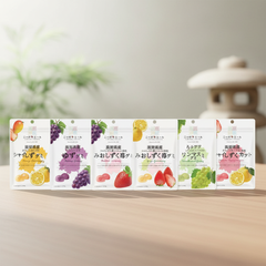 Zenno Nippon Ale Gummy Fruit Candy Set - Mango, Grape, Ruby, Yuzu, Muscat