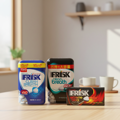 Kracie Frisk Mints: Clean Breath Bottle Strong Mint and Extreme Black Candy