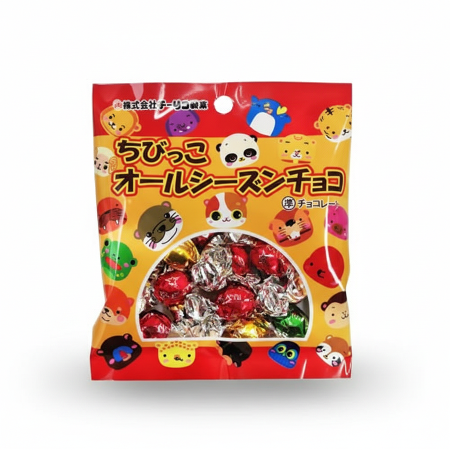 Traditional Japanese Chilin Seika Chibikko All Season Chocolate | Japanbasket Box Packaging