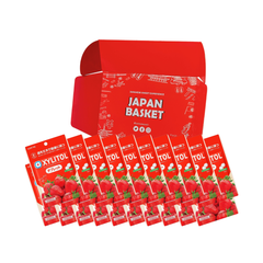 Traditional Japanese Lotte Xylitol Tablet (Strawberry) | Japanbasket Box Packaging