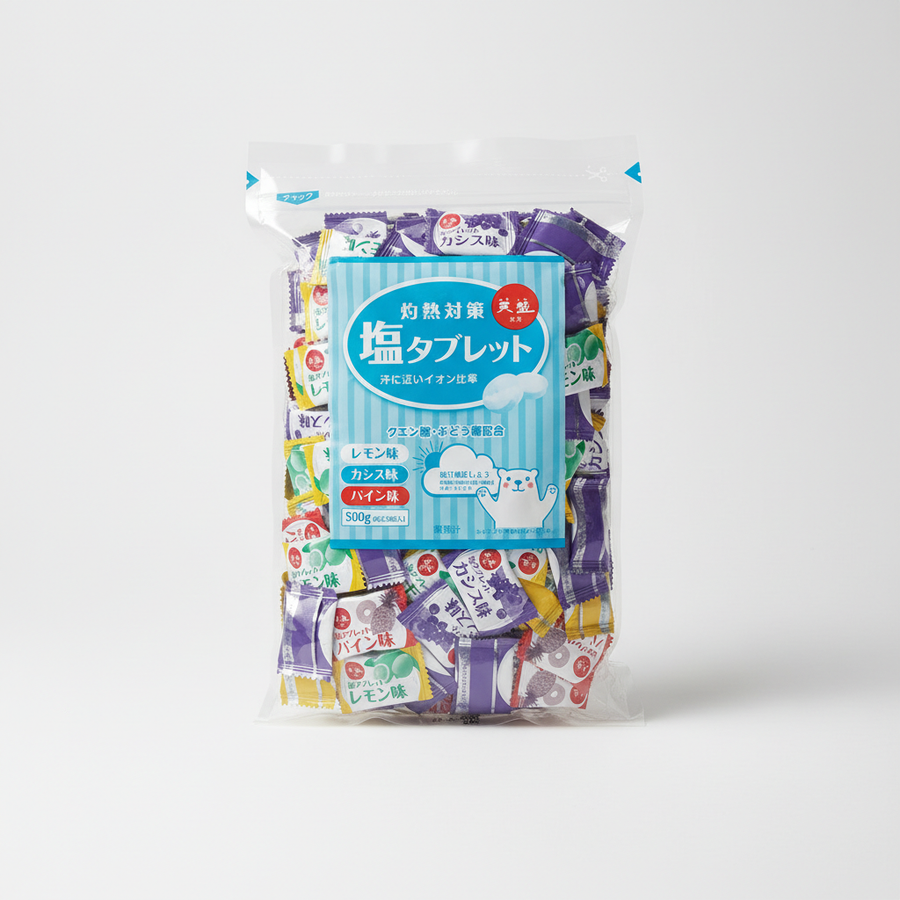 Traditional Japanese 赤穂化成灼熱対策塩タブレットミックス - Japanbasket Box Packaging