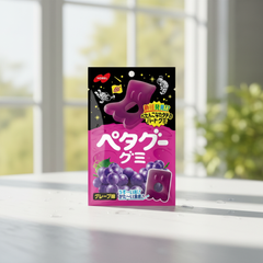 Japanese Nobel Confectionery Peta Gummy Grape Flavor | Japanbasket Box Edition