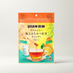 Premium UHA Mikakuto Premium Honey Tea Candy - Japanbasket Box for Family Use.
