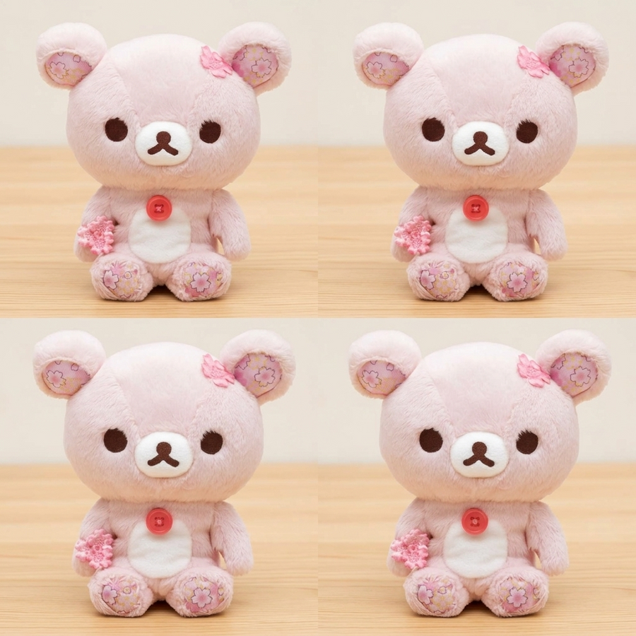 San-X Rilakkuma Korilakkuma Sitting Plush Toy, Kawaii Anime Stuffed Doll