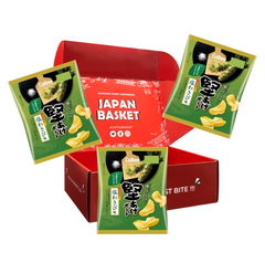 Traditional Japanese Calbee Hard Aged Potato Salt Wasabi Flavor | Japanbasket Box Packaging