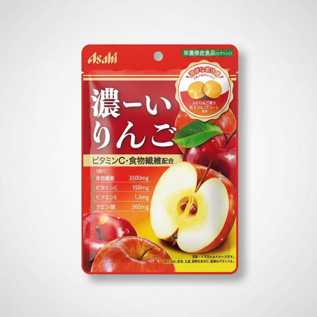Premium Asahi Group Foods Dark Apples Candy - Japanbasket Box for Family Use