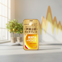 Traditional Japanese Asahi Mintia + VOiCE Lemon Ginger | Japanbasket Box Packaging
