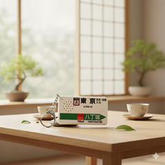 JR East Japanista Tokyo Station Keychain: Keiyo Line Melody, Japan Train Gift