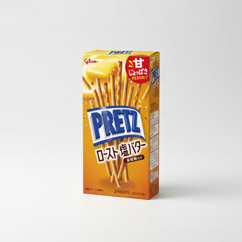 Japanese Ezaki Glico Pretz (Roasted Salt Butter) | Japanbasket Box Edition