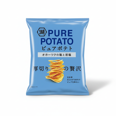 Japanese Koikeya Pure Potato Chips, Okhotsk Salt And Rock Salt | Japanbasket Box Edition