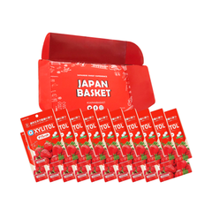 Traditional Japanese Lotte Xylitol Tablet (Strawberry) | Japanbasket Box Packaging
