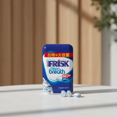 Japanese FRISK Kracie Clean Breath Bottle, Fresh Mint - Japanbasket Box Edition