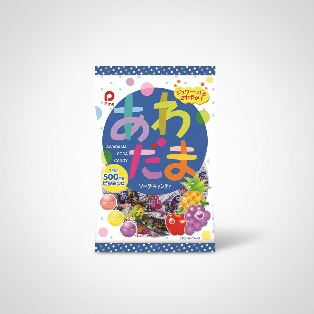 Japanese Pine Awadama Soda Candy - Japanbasket Box Edition