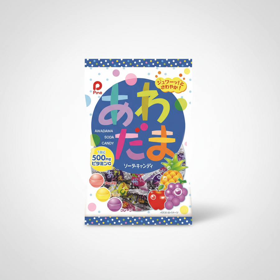 Japanese Pine Awadama Soda Candy - Japanbasket Box Edition