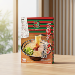 Ichiran Ramen Hakata Thin Straight Noodles 5 Servings - Japanese Ramen Gift