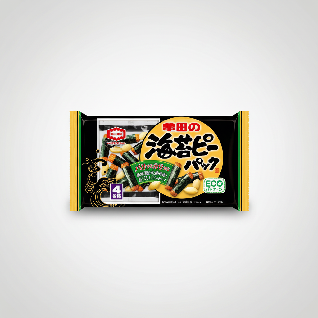 Japanese Kameda Seika Seaweed Pea Pack | Japanbasket Box Edition