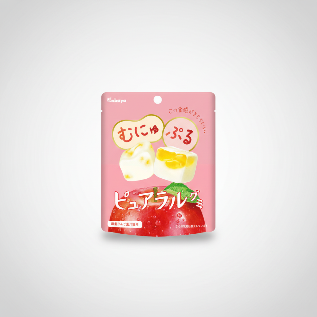 Traditional Japanese Kabaya Pure Rarugummy Apple - Japanbasket Box Packaging