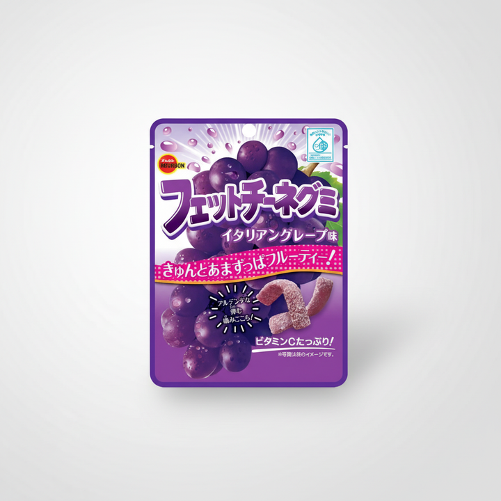 Japanese Bourbon Fettuccine Gummy Italian Grape Flavor | Japanbasket Box Edition