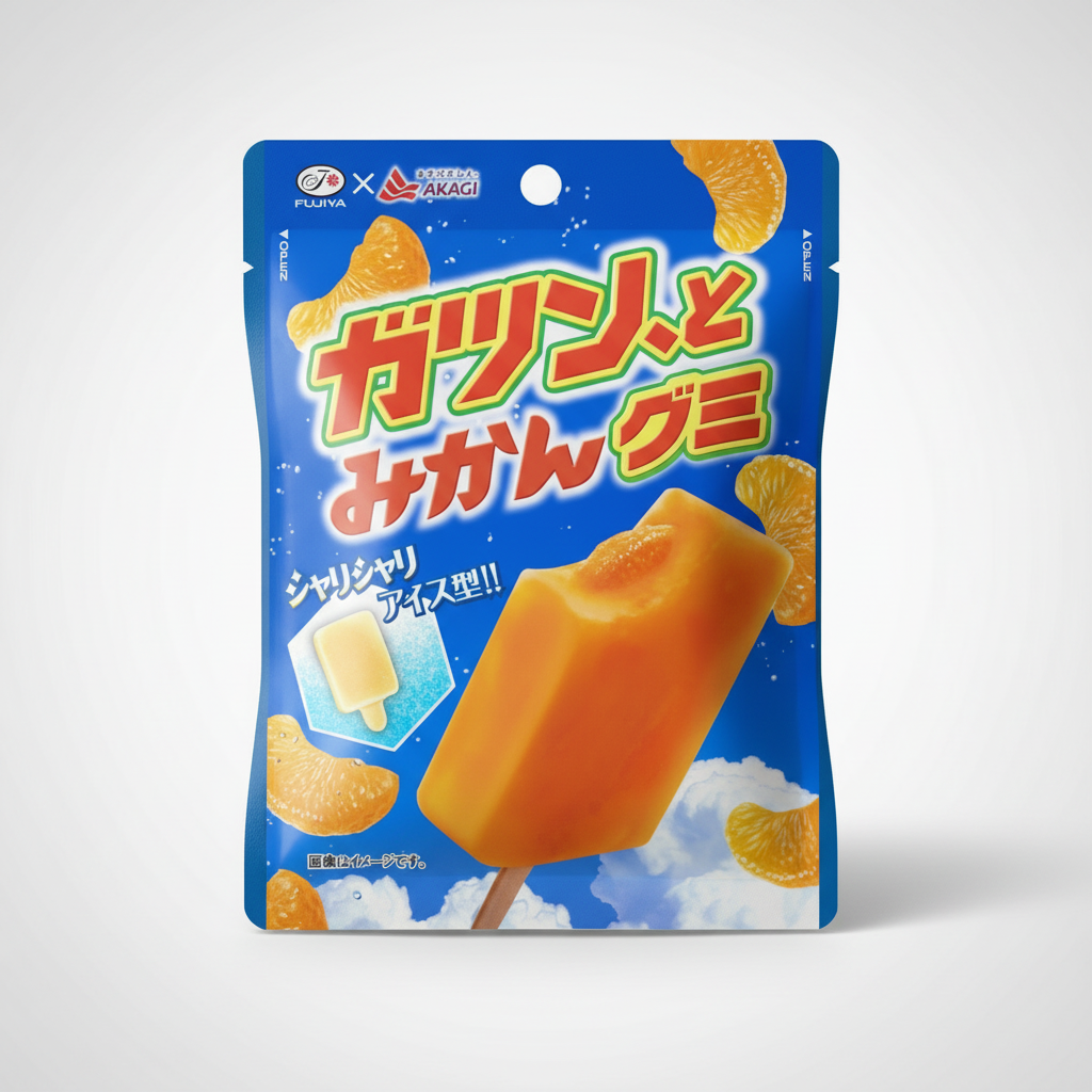 Japanese Fujiya Gatsun, Orange Gummy | Japanbasket Box Edition