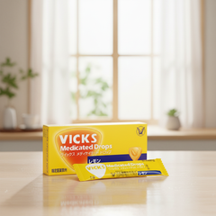 Japanese Vicks Medicated Drop Lemon Flavor | Japanbasket Box Edition