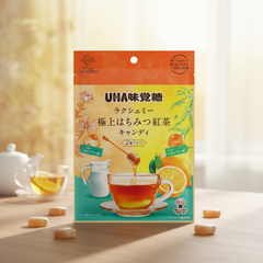 Premium UHA Mikakuto Premium Honey Tea Candy - Japanbasket Box for Family Use.