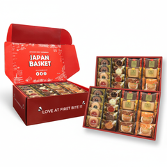 Premium Nakayama Seika Cafe Smile Set - 2 Pieces Japanbasket Box for Family Use