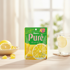 Japanese KANRO Pure Gummy Lemon Flavor | Japanbasket Box Edition