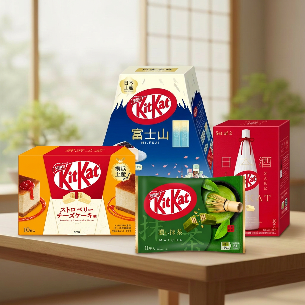Nestle Japan KitKat Chocolate Variety Set, Japanese KitKats, Valentine's Day Gift