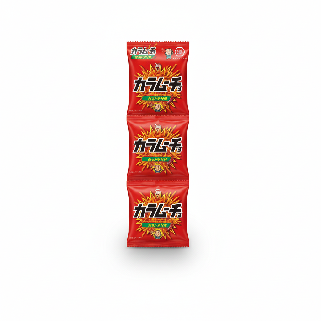 Japanese Koikeya 4-Strand Karamucho Hot Chili Flavor | Japanbasket Box Edition