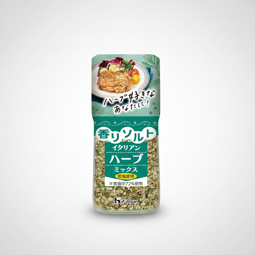 Traditional Japanese House Scented Salt Italian Herb Mix | 10 Packs Japanbasket Box Packaging