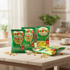 Traditional Japanese Calbee Jagarico Bits Salad | Japanbasket Box Packaging
