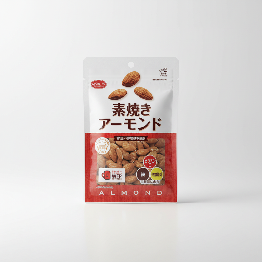 Japanese Kyoritsu Foods Ungrilled Almond - Japanbasket Box Edition