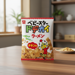 Japanese Snack Company Baby Star Dodekai Ramen Chicken Flavor | Japanbasket Box Edition