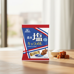Traditional Japanese Morinaga Seika Salt Caramel Bags - Japanbasket Box Packaging