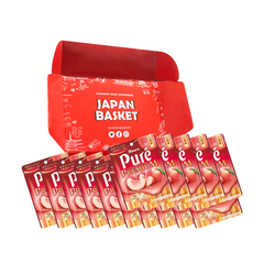 Japanese Kanro Pure Gumi Premium White Peaches - Japanbasket Box Edition