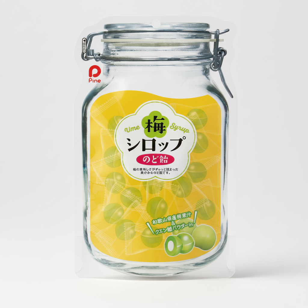 Japanese Pine Plum Syrup Throat Candy - Japanbasket Box Edition