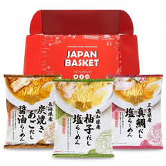 3 pcs Kokubu Japanese Ramen Set: Variety Dashi Broth Noodles
