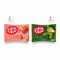 Nestle Japan KitKat: Strawberry & Rich Matcha Flavors - Japanese Snack Variety