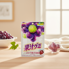 Japanese Meiji Fruit Juice Gummy Grape - Japanbasket Box Edition