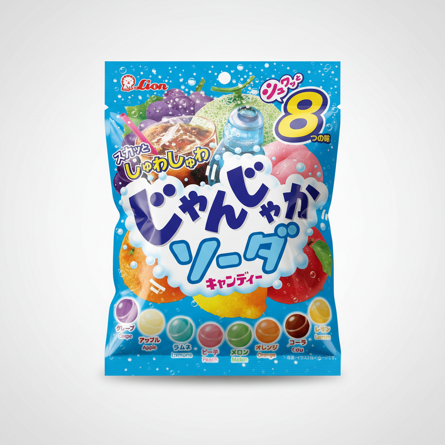 Bulk Lion Sweets, Janjaka, Soda Collection (Japanbasket Box)