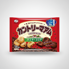 Traditional Japanese Fujiya Country Maam Vanilla & Cocoa | Japanbasket Box Packaging