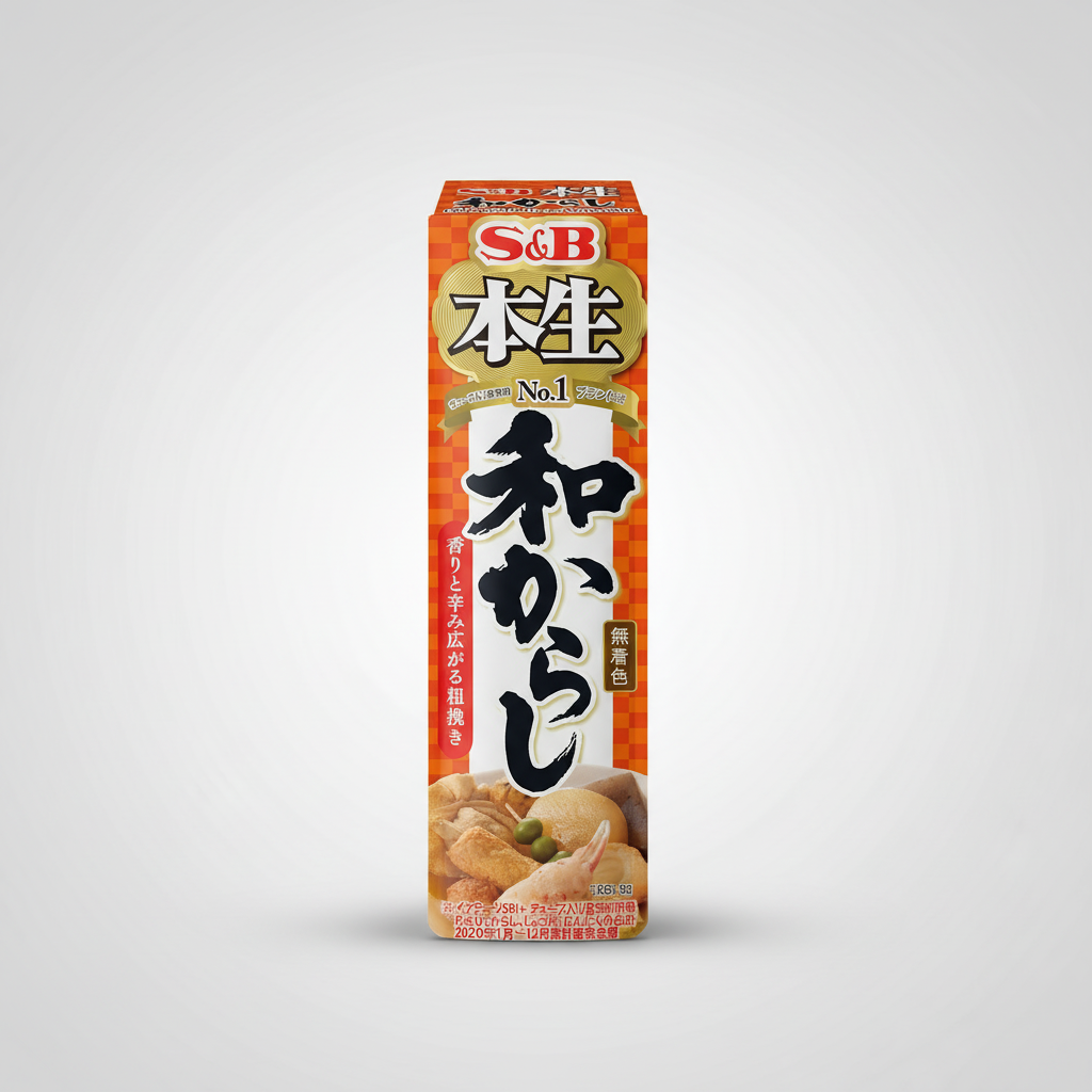 Japanese S&B Honsei Japanese Mustard | Japanbasket Box Edition