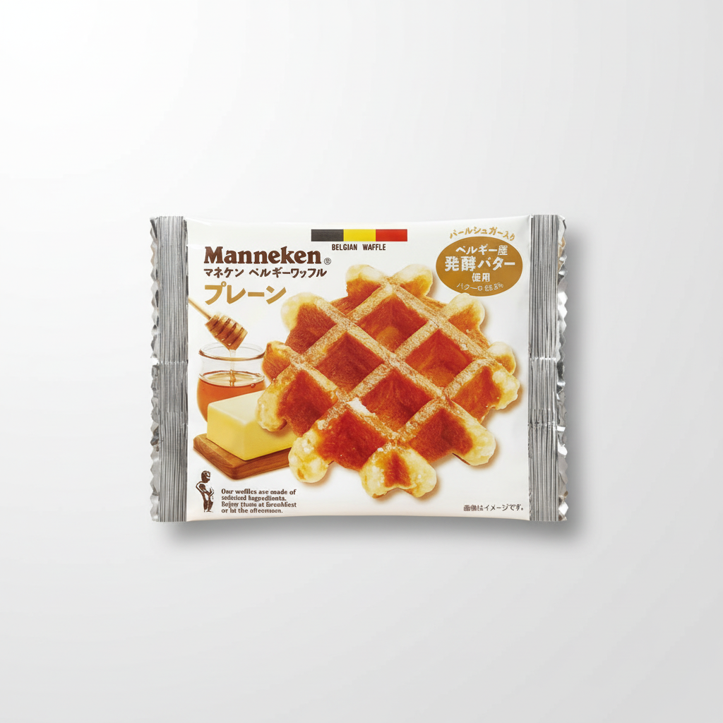 Japanese Maneken Plain Waffle | Japanbasket Box Edition